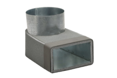 Thermoduct-Krümmer 170mm x 80mm auf Durchmesser 160 mm für Rohrleitungen