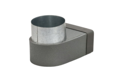 Thermoduct-Krümmer 170mm x 80mm auf Durchmesser 160 mm für Rohrleitungen