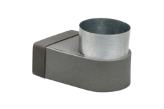 Thermoduct-Krümmer 170mm x 80mm auf Durchmesser 160 mm für Rohrleitungen