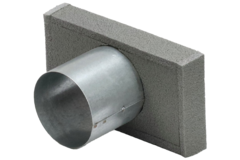 Thermoduct-Deckel 170x80 mit Anschlussdurchmesser 80 mm für Rohrleitungen