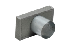 Thermoduct-Deckel 170x80 mit Anschlussdurchmesser 80 mm für Rohrleitungen