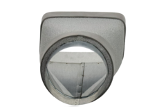 Thermoduct Reduzierstück 220x80 mm nach Rohr Ø 160 mm