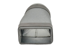 Thermoduct Reduzierstück 220x80 mm nach Rohr Ø 125 mm