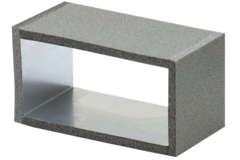 Thermoduct Verbindungsstück für Flachkanal, 220x80 mm, L=100 mm
