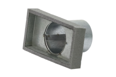 Thermoduct Deckel mit Rohranschluss 220x80 mm nach Ø 80 mm