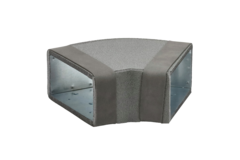 Thermoduct Bogen für Flachkanal 45º 300x80 mm Horizontal