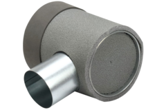 Thermoduct Ventilanschluss Ø 125 mm nach Ø 80 mm für Tunnelbau