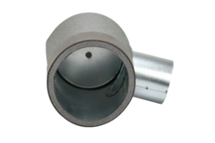 Thermoduct Ventilanschluss Ø 125 mm nach Ø 80 mm für Tunnelbau
