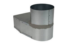 Rohrwinkel 220x80 mm bis Durchmesser 160 mm für Durchführungen