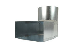 Rohrwinkel 220x80 mm bis Durchmesser 160 mm für Durchführungen
