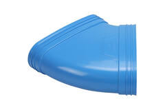 Wavin Ventiza Bogen 45 Grad PVC oval 195x80 mm horizontal M/M