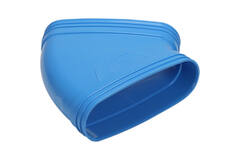 Wavin Ventiza Bogen 45 Grad PVC oval 195x80 mm horizontal M/M