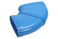 Wavin Ventiza Bogen 90 Grad PVC oval 235x80 mm horizontal M/M