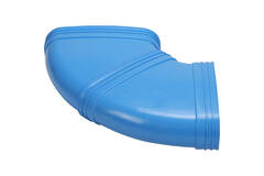 Wavin Ventiza Bogen 90 Grad PVC oval 235x80 mm horizontal M/M