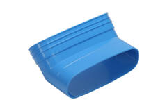 Wavin Ventiza Bogen 45 Grad PVC oval 235x80 mm vertikal M/S