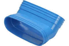Wavin Ventiza Bogen 45 Grad PVC oval 195x80 mm vertikal M/M