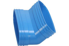 Wavin Ventiza Bogen 45 Grad PVC oval 235x80 mm vertikal M/M
