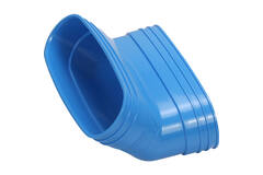 Wavin Ventiza Bogen 45 Grad PVC oval 235x80 mm vertikal M/M