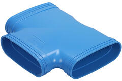 Wavin Ventiza T-Stück 90 Grad PVC oval 195x80 mm M/M/M