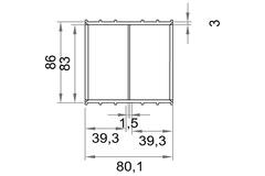 Wavin Ventiza PVC Klemmuffe oval 195x80 mm M/M