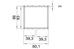 Wavin Ventiza PVC Klebemuffe oval 195x80 mm M/M