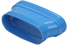 Wavin Ventiza Verlauf PVC oval 235x80 mm auf 195x80 mm M/M