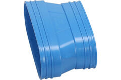 Wavin Ventiza Verlauf PVC oval 235x80 mm auf 195x80 mm M/M