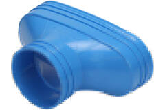 Wavin Ventiza Verlauf PVC oval 195x80 mm auf 80 mm M/M