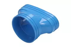 Wavin Ventiza Verlauf PVC oval 195x80 mm auf 125 mm M/M