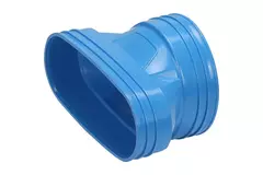 Wavin Ventiza Verlauf PVC oval 195x80 mm auf 125 mm M/M