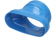 Wavin Ventiza Verlauf PVC oval 235x80 mm auf 160 mm M/M