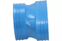 Wavin Ventiza Verlauf PVC oval 235x80 mm auf 160 mm M/M