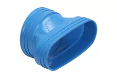 Wavin Ventiza Verlauf PVC oval 235x80 mm auf 160 mm M/M