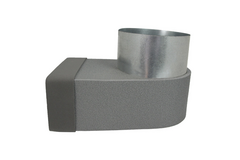 Thermoduct Rohranschluss 220x80 mm nach Ø 150 mm