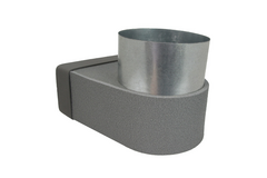 Thermoduct Rohranschluss 220x80 mm nach Ø 160 mm