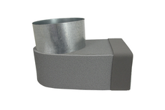 Thermoduct Rohranschluss 220x80 mm nach Ø 160 mm