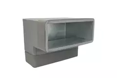 Thermoduct-Bogen 90 Grad 170x80 vertikal für Rohrleitungen