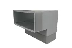 Thermoduct-Bogen 90 Grad 170x80 vertikal für Rohrleitungen
