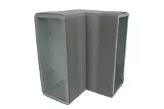 Thermoduct-Bogen 90 Grad 170x80 vertikal für Rohrleitungen