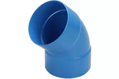 Wavin Ventiza 45 Grad Bogen PVC rund mit Durchmesser 80 mm M/M
