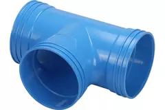 Wavin Ventiza T-Stück 90 Grad PVC rund mit Durchmesser 125 mm M/M/M