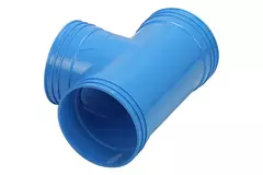 Wavin Ventiza T-Stück 90 Grad PVC rund mit Durchmesser 125 mm M/M/M