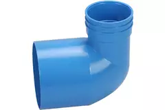 Wavin Ventiza Endstück 90 Grad PVC rund 125x80x100 mm M/M