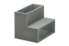 Thermoduct Bogen für Flachkanal 90º 220x80 mm Vertikal