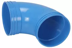 Wavin Ventiza 90 Grad Bogen PVC rund 125 mm M/M
