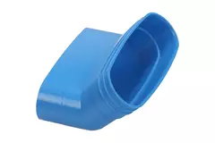 Wavin Ventiza Bogen 45 Grad PVC oval 195x80 mm vertikal M/S