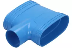 Wavin Ventiza T-Stück PVC oval 195x80 mm M/M/M