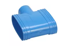 Wavin Ventiza T-Stück PVC oval 195x80 mm M/M/M