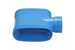 Wavin Ventiza T-Stück PVC oval 195x80 mm M/M/M