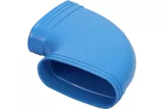 Wavin Ventiza Bogen 90 Grad PVC oval 195x80 mm horizontal M/M